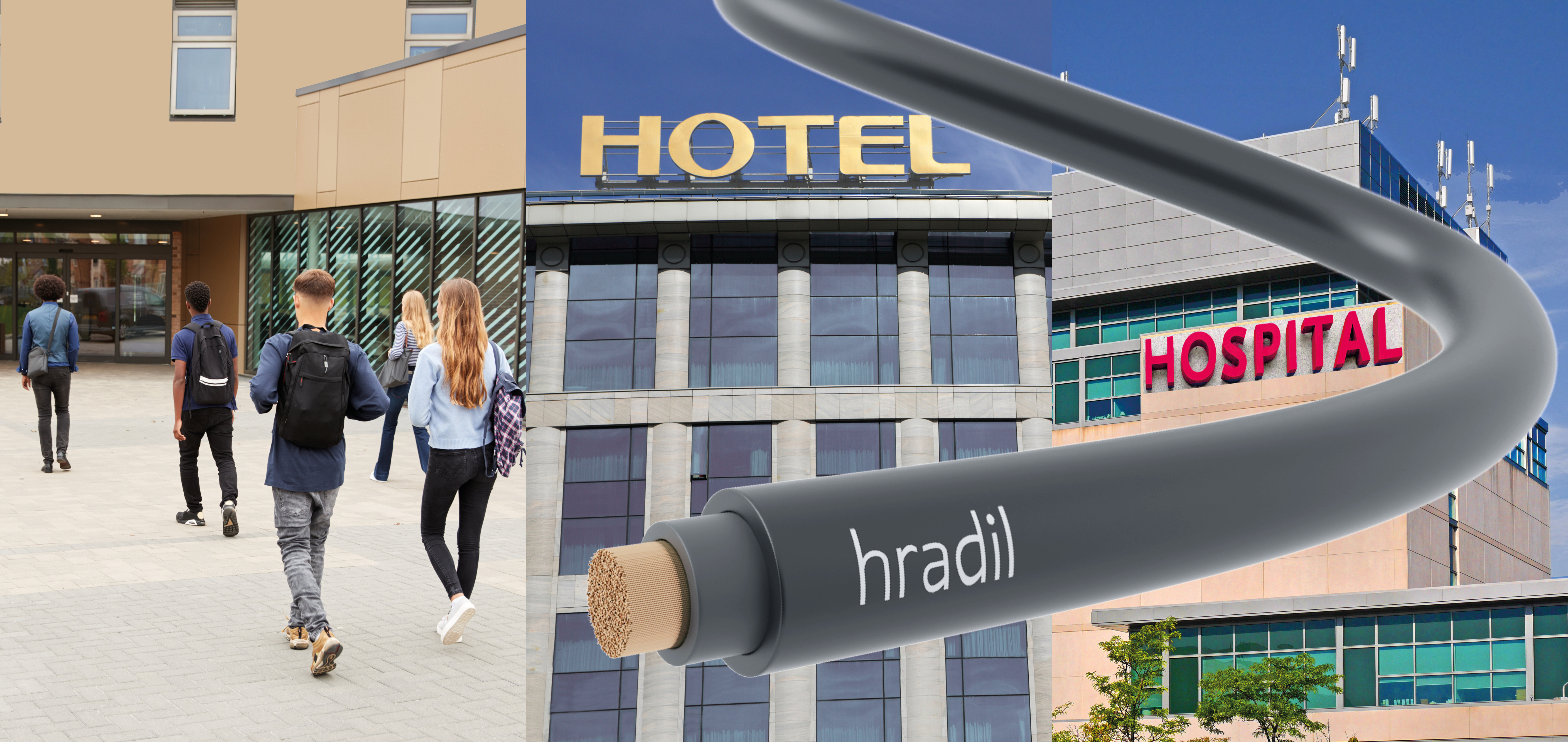 Safer Cables for Public Spaces thanks to the HRADIL SECURE safety cable. 